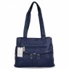 Torebka Damska typu Shopper Bag firmy Hernan Ciemno Granatowa
